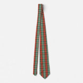 Cravate Motif tartan rouge et vert (Dos)