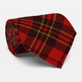 Cravate Motif tartan rouge Noël (Roulé)