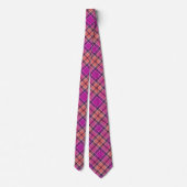 Cravate Motif Tartan sans joint (Dos)