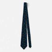 Cravate Motif Tech D20 (bleu) (Devant)