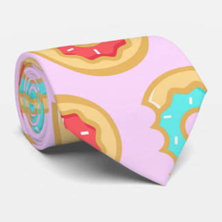Cravate Motif tendance de beignets glacés