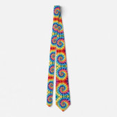 Cravate Motif Tie-Dye Psychédélique (Dos)