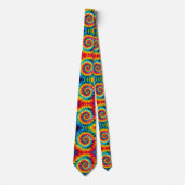 Cravate Motif Tie-Dye Psychédélique (Devant)