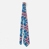 Cravate Motif Tie-Dye Psychédélique (Dos)