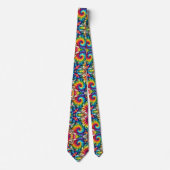 Cravate Motif Tie-Dye Psychédélique (Devant)