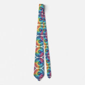 Cravate Motif Tie-Dye Psychédélique (Devant)