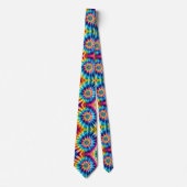 Cravate Motif Tie-Dye Psychédélique (Devant)