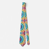 Cravate Motif Tie-Dye Psychédélique (Devant)