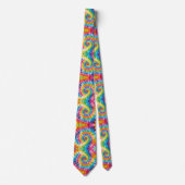 Cravate Motif Tie-Dye Psychédélique (Devant)