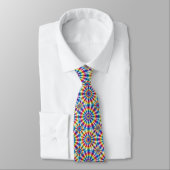 Cravate Motif Tie-Dye Psychédélique (Attaché)