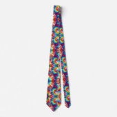 Cravate Motif Tie-Dye Psychédélique (Devant)