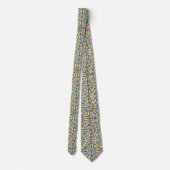 Cravate Motif Tie-Dye Psychédélique (Dos)