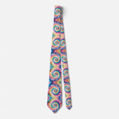 Cravate Motif Tie-Dye Psychédélique (Devant)