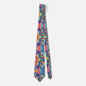 Cravate Motif Tie-Dye Psychédélique (Devant)