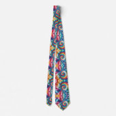 Cravate Motif Tie-Dye Psychédélique (Dos)