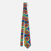 Cravate Motif Tie-Dye Psychédélique (Dos)