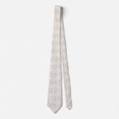 Cravate Motif Tie-Dye Psychédélique Pastel (Devant)
