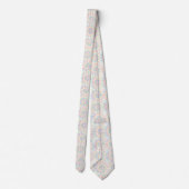 Cravate Motif Tie-Dye Psychédélique Pastel (Dos)