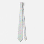 Cravate Motif Tie-Dye Psychédélique Pastel (Devant)