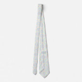 Cravate Motif Tie-Dye Psychédélique Pastel (Dos)