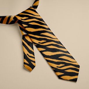 Cravate Motif Tiger Stripes