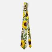 Cravate Motif tournesol (Devant)