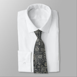 Cravate Motif traditionnel en tapa polynésien