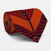 Cravate Motif traditionnel Palestine broderie tatreez (Roulé)