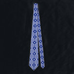 Cravate Motif traditionnelle balte en Lettonie<br><div class="desc">Bleu traditionnel balte Motif letton</div>