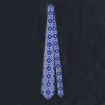 Cravate Motif traditionnelle balte en Lettonie<br><div class="desc">Bleu traditionnel balte Motif letton</div>