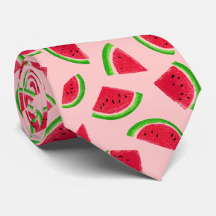 Cravate Motif Tranche de Pastèque