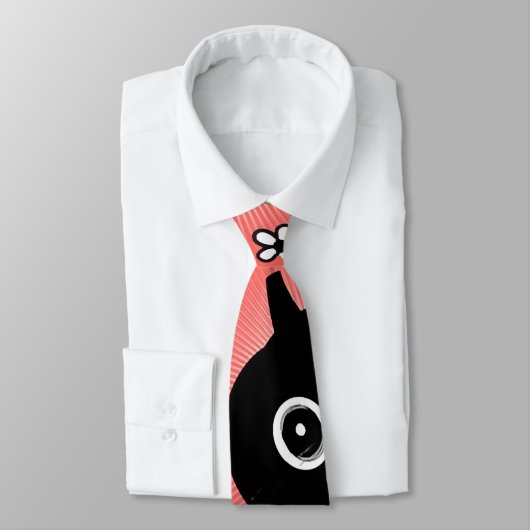 Cravate Motif transparent Halloween (Attaché)