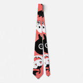 Cravate Motif transparent Halloween (Devant)