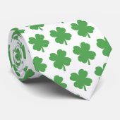 Cravate Motif Trèfle à Quatre Feuilles de Trèfle (Roulé)