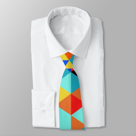 Cravate Motif triangle géométrique Abstrait (Attaché)