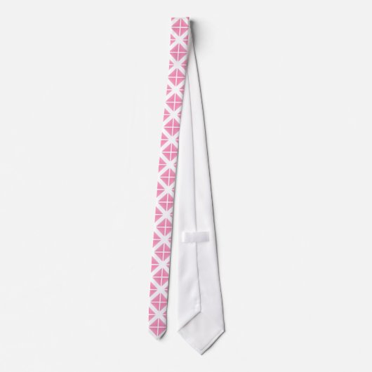 Cravate Motif triangle rose tendance (Dos)
