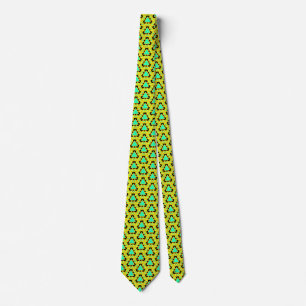 Cravate Motif triangle vert