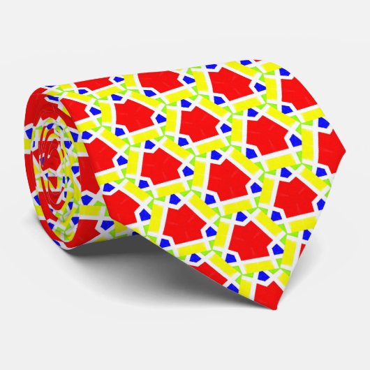 Cravate Motif triangulaire Terrazzo (Roulé)