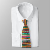 Cravate Motif tribal coloré (Attaché)