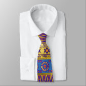 Cravate Motif tribal ethnique africain coloré (Attaché)