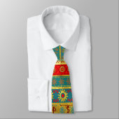 Cravate Motif tribal ethnique africain coloré (Attaché)