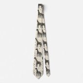 Cravate Motif tribal girafe Boho (Devant)