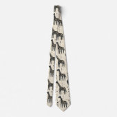 Cravate Motif tribal girafe Boho (Dos)