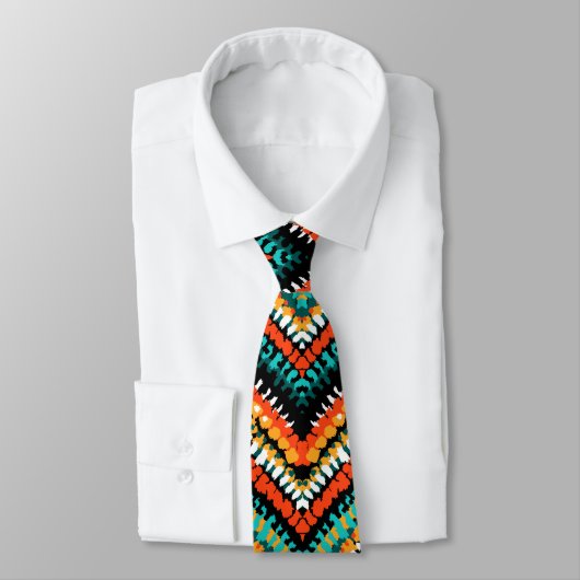 Cravate Motif tribal indigène ethnique audacieux (Attaché)