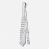 Cravate Motif trombone noir et blanc (Devant)