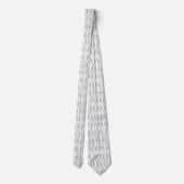 Cravate Motif trombone noir et blanc (Dos)