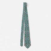 Cravate Motif tropical Iridescendant (Dos)