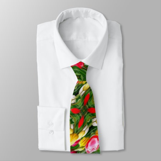 Cravate Motif tulipe mignon (Attaché)