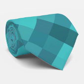 Cravate Motif turquoise (Roulé)