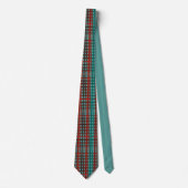 Cravate Motif Turquoise MVB rouge (Devant)